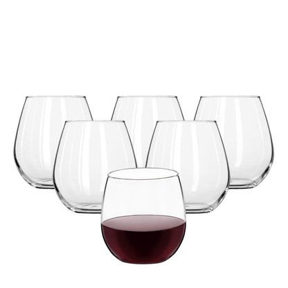 Tuscany Stemless Wine Glass 475ml - Set of 6