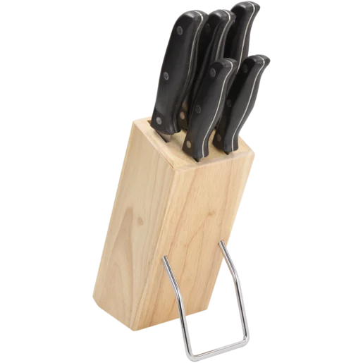 Prochef Wooden Block Knife Set - Set of 5