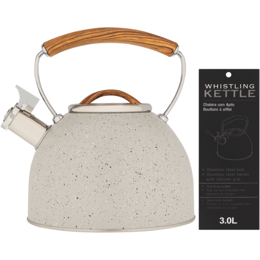 Woodgrain Whistling Kettle 3L