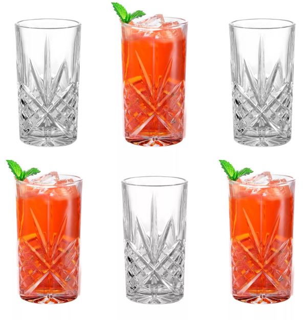 Albany Hi Ball Glasses - Set of 6