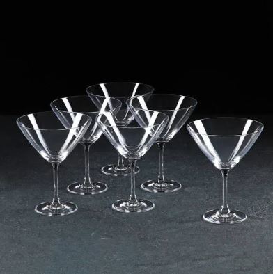 Bohemia Crystal Martini Glass 280ml - Set of 6