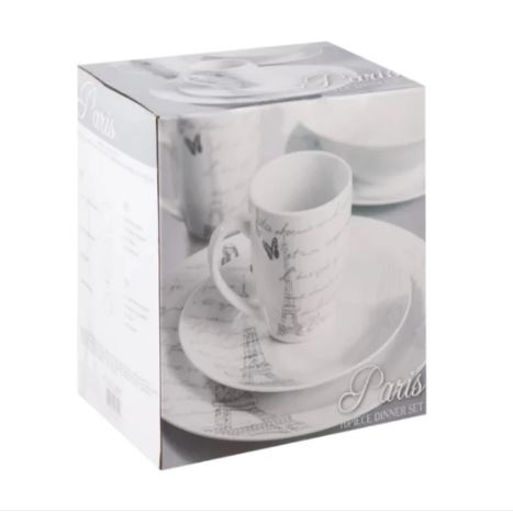 Black & White Dinner Set 12 Piece